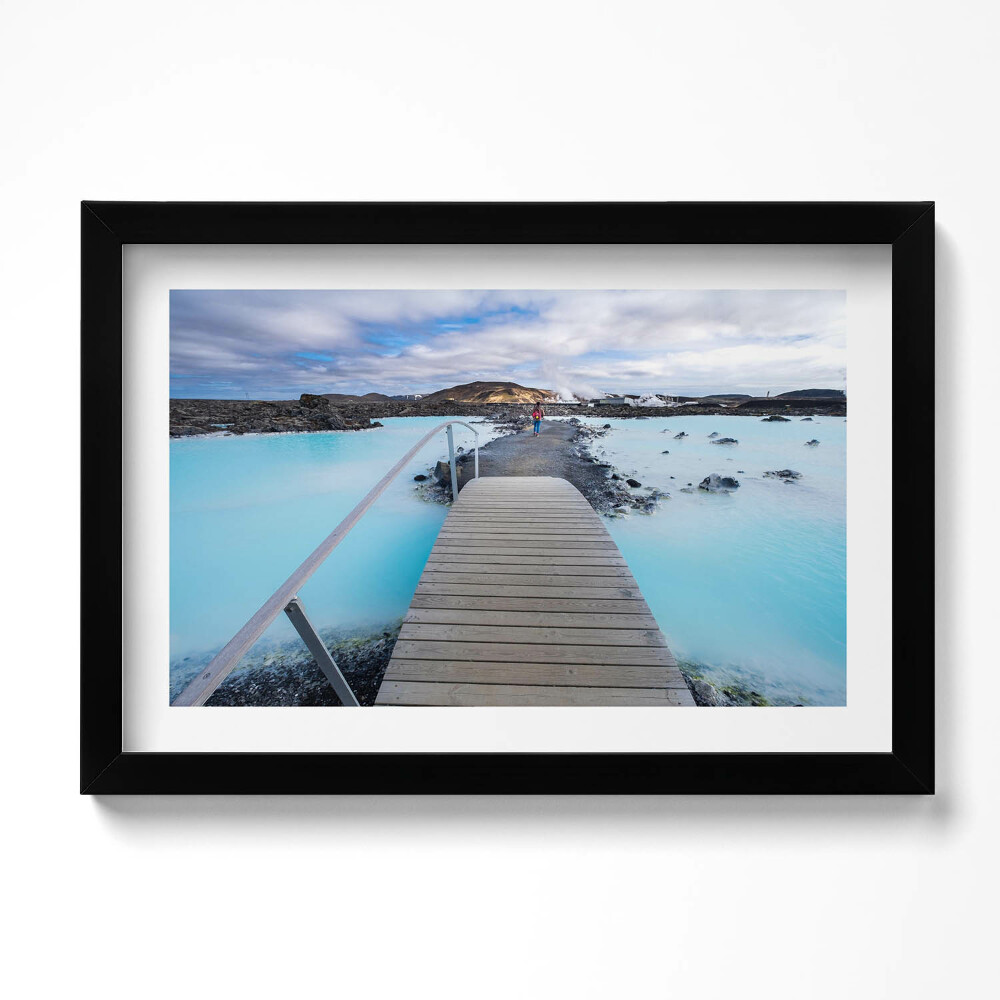 Obraz s rámem dekorativní Atrakce na Islandu