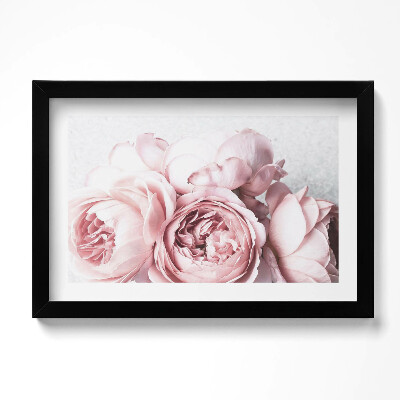 Obraz s rámem dekorativní Jemná romantická kytice květin