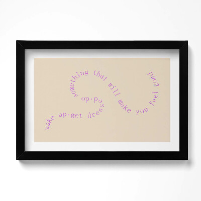 Obraz s rámem dekorativní Motivační inspirativní věta