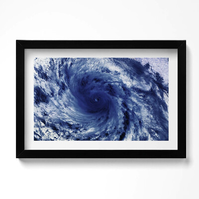 Obraz s rámem dekorativní Foto NASA - cloudový vír z vesmíru