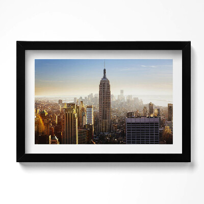 Obraz s rámem dekorativní Mrakodrapy v New Yorku USA