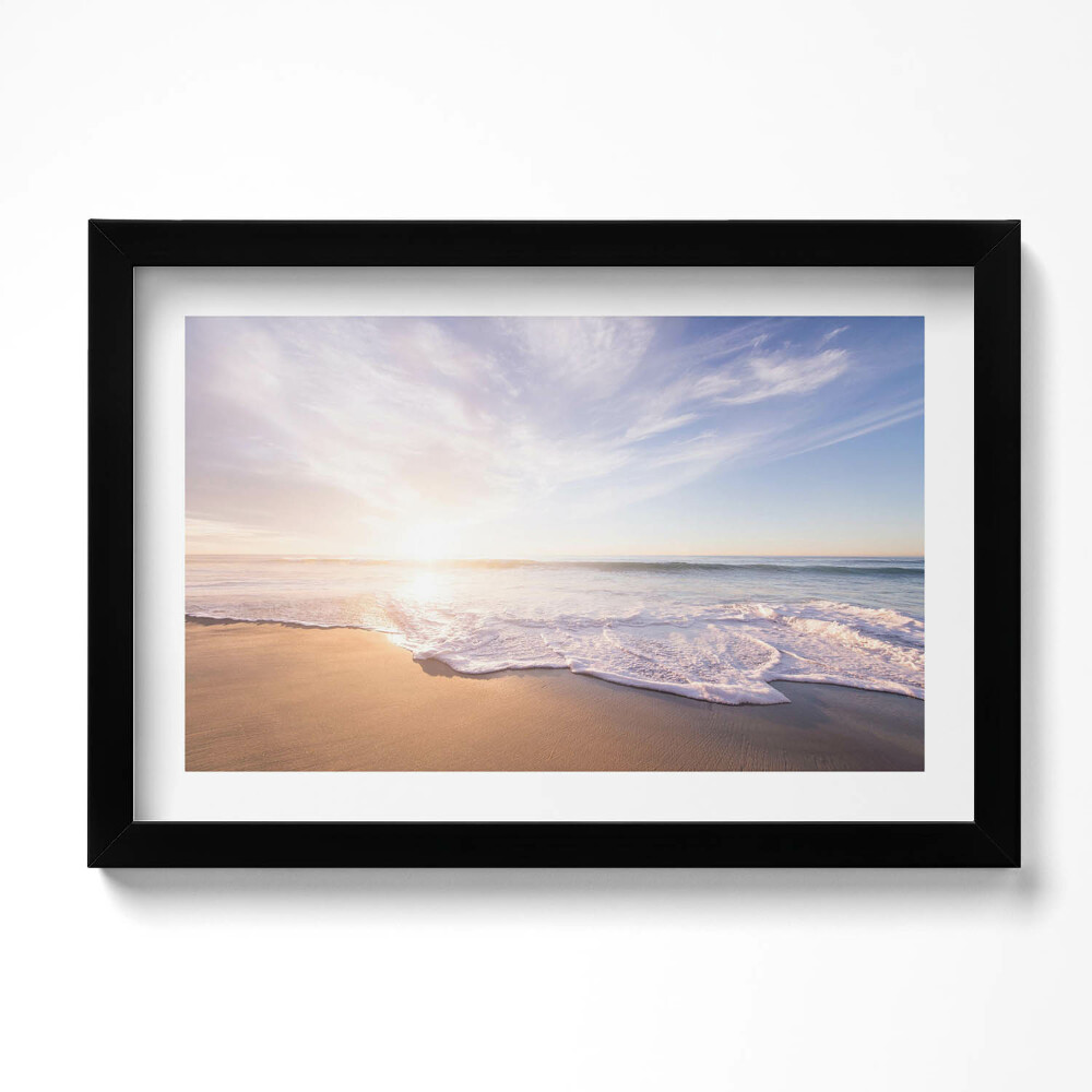 Obraz s rámem dekorativní Klidný výhled na pláže a moře