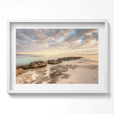 Obraz v rámu moderní Plážová krajina moře a oblohy