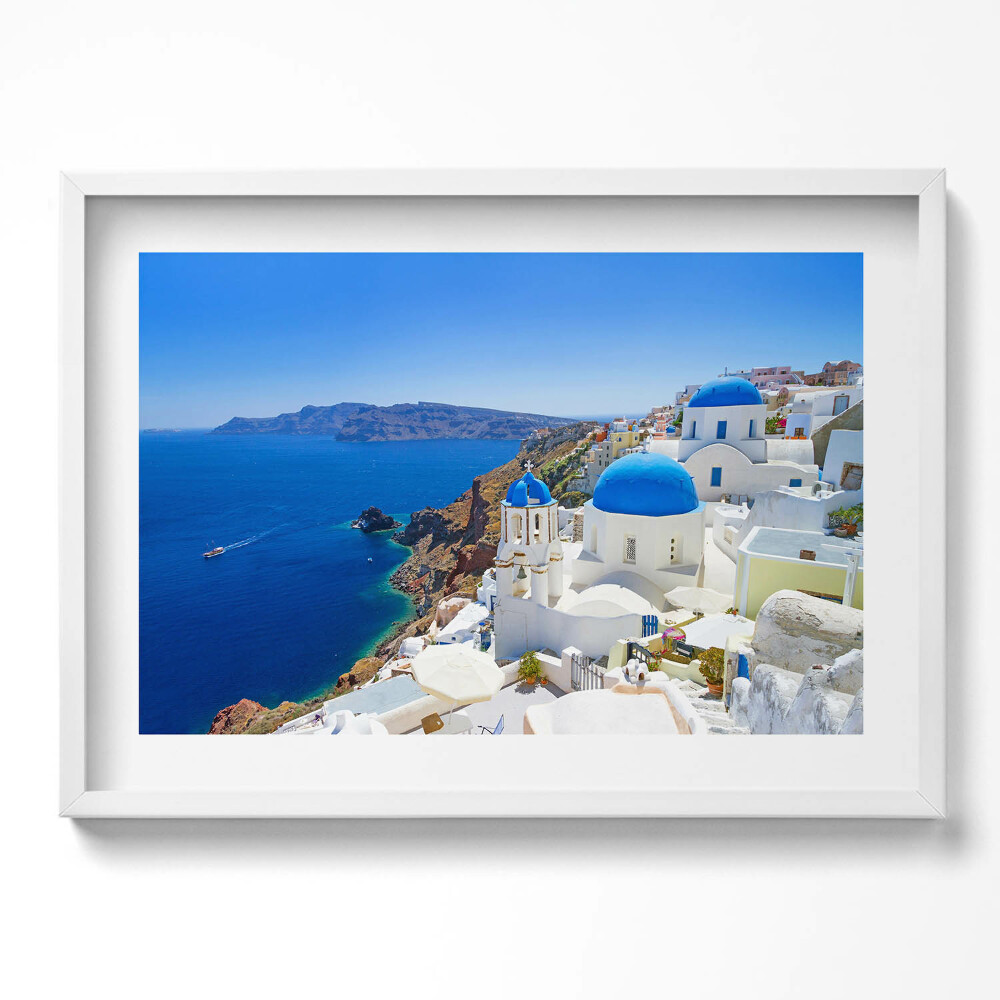 Obraz v rámu moderní Pohled na řeckou architekturu