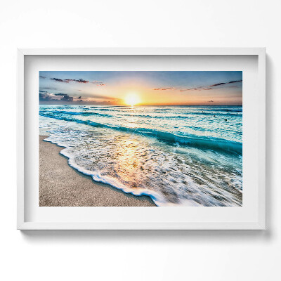 Obraz v rámu moderní Pláž mořský písek