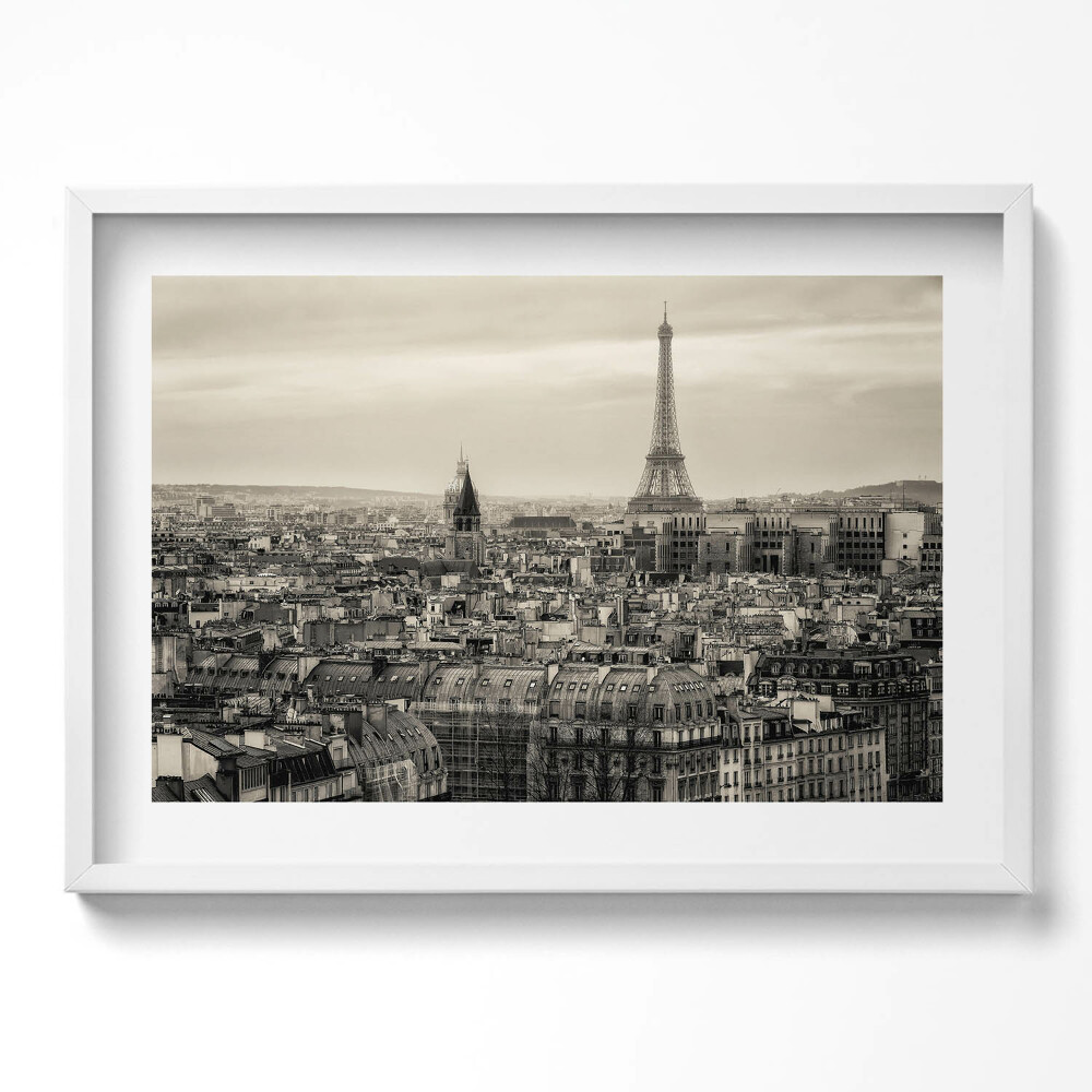 Obraz v rámu moderní Krajina Paříže a Eiffelova věž