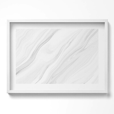Obraz v rámu moderní Jemný mramor