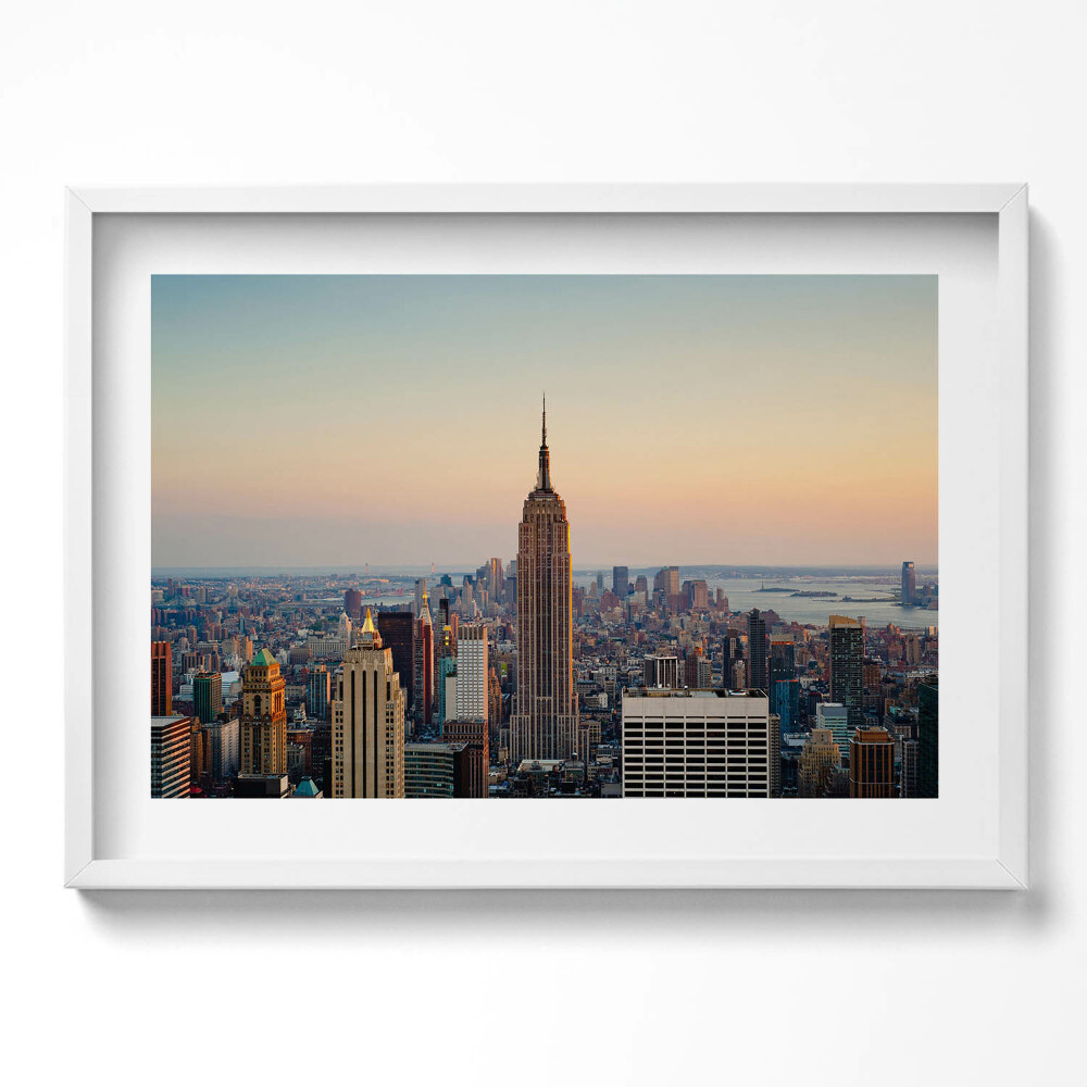 Obraz v rámu moderní Panorama New Yorku