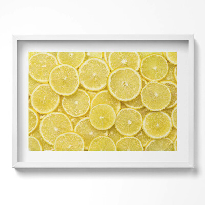 Obraz v rámu moderní Citronové ovoce
