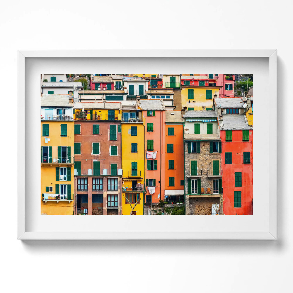 Obraz v rámu moderní Barevná architektura budov