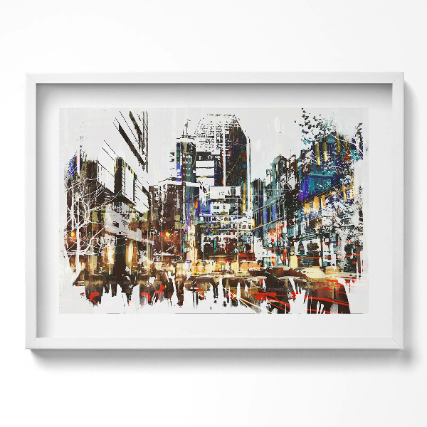 Obraz v rámu moderní New York – město překypující životem