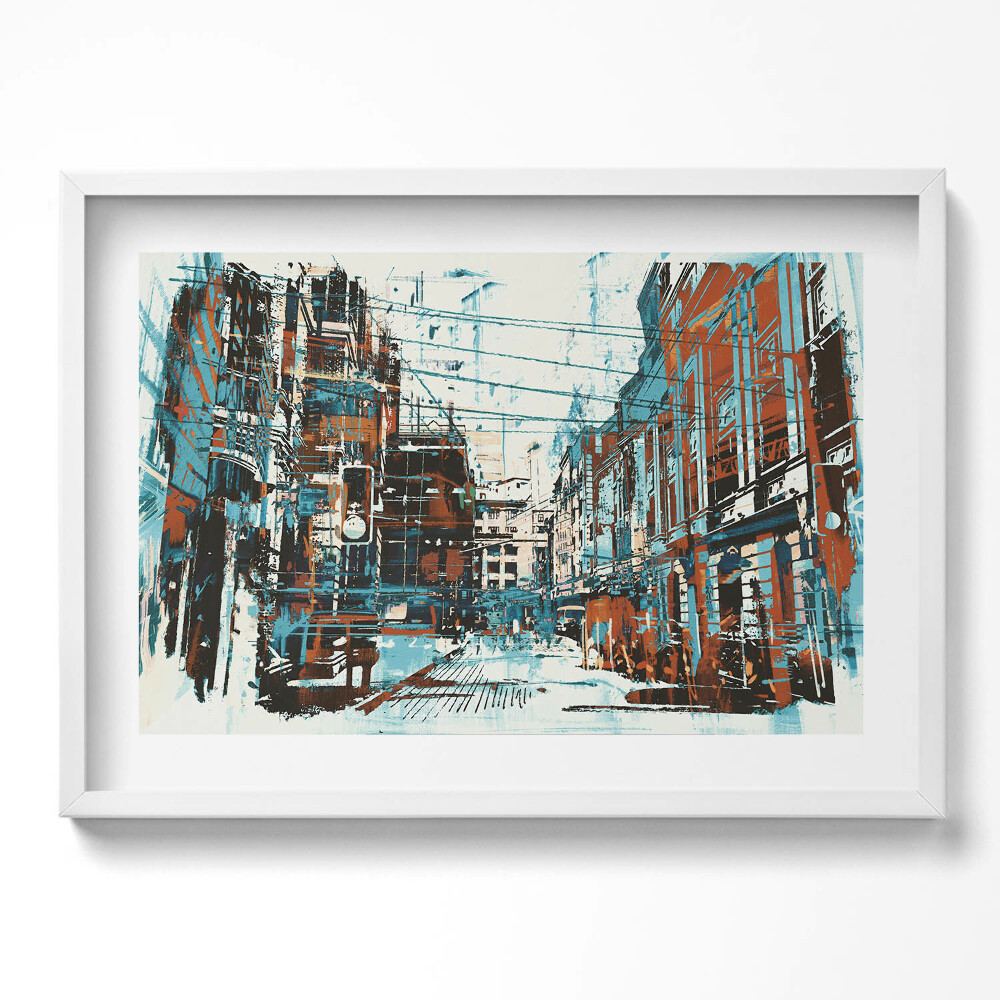 Obraz v rámu moderní Pouliční umění