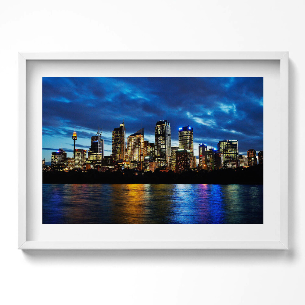 Obraz v rámu moderní Večerní procházka v Sydney