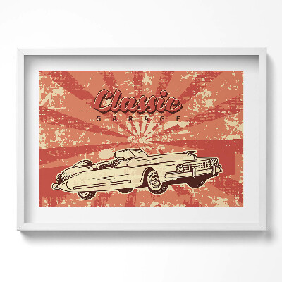 Obraz v rámu moderní Grunge Vintage Retro auto