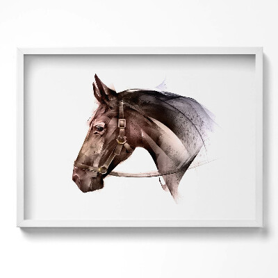 Obraz v rámu moderní Malovaný profil koně