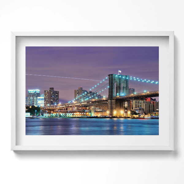 Obraz v rámu moderní Brooklynský most