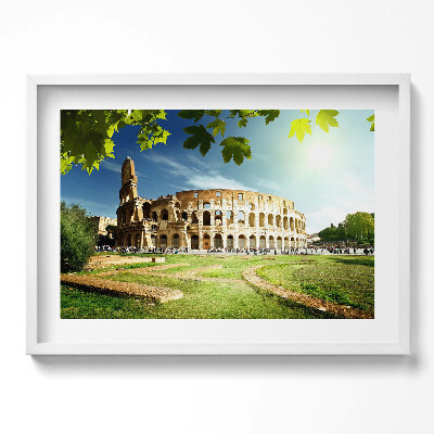 Obraz v rámu moderní Římské Koloseum