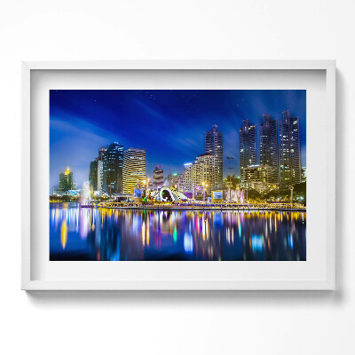 Obraz v rámu moderní Město plné barev