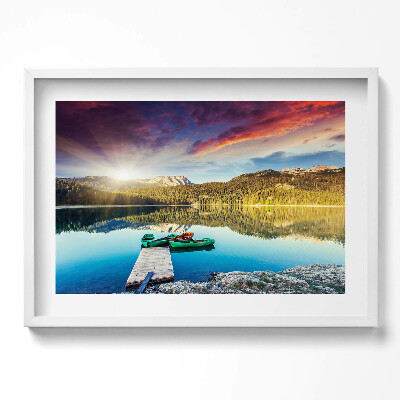 Obraz v rámu moderní Říční krajina