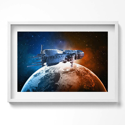 Obraz v rámu moderní Kosmická loď