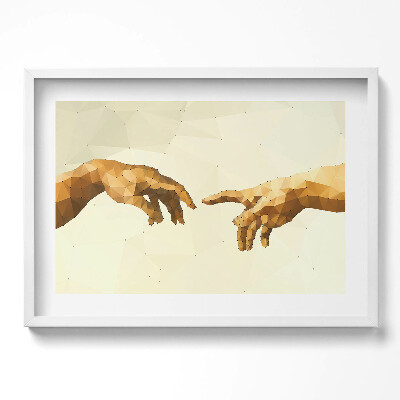 Obraz v rámu moderní Stvoření Adama