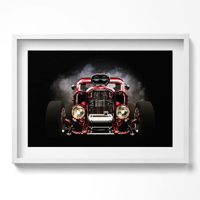 Obraz v rámu moderní Staré veteránské auto