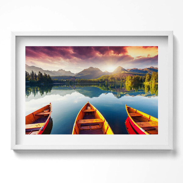 Obraz v rámu moderní Národní park Štrbské Pleso, Slovensko