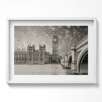 Obraz v rámu moderní Londýn Anglie Big Ben