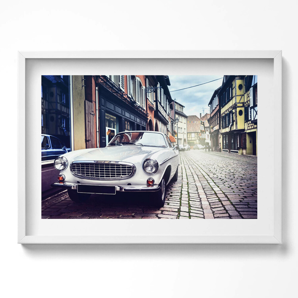 Obraz v rámu moderní Retro auto