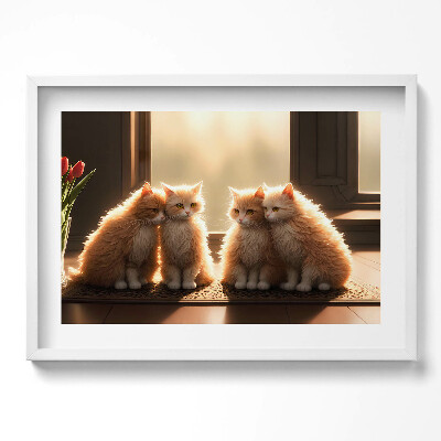 Obraz v rámu moderní Sladká koťátka