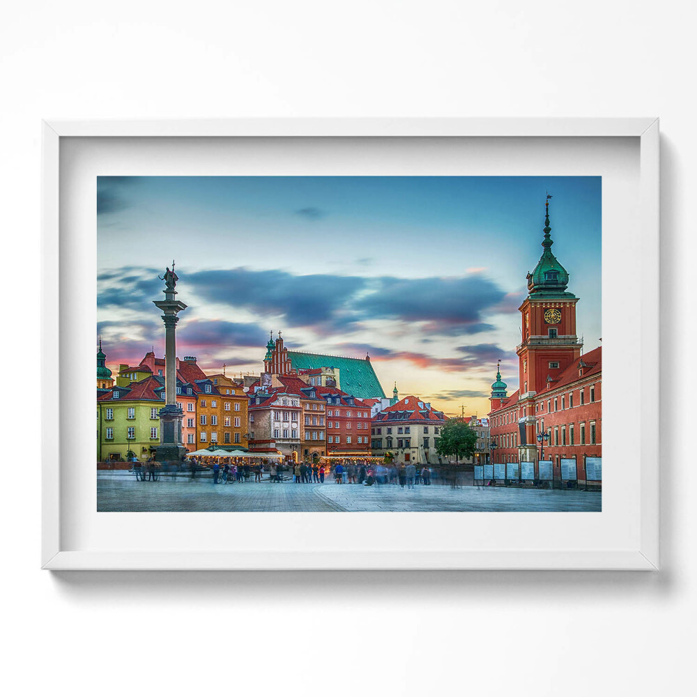 Obraz v rámu moderní Staroměstský hrad ve Varšavě