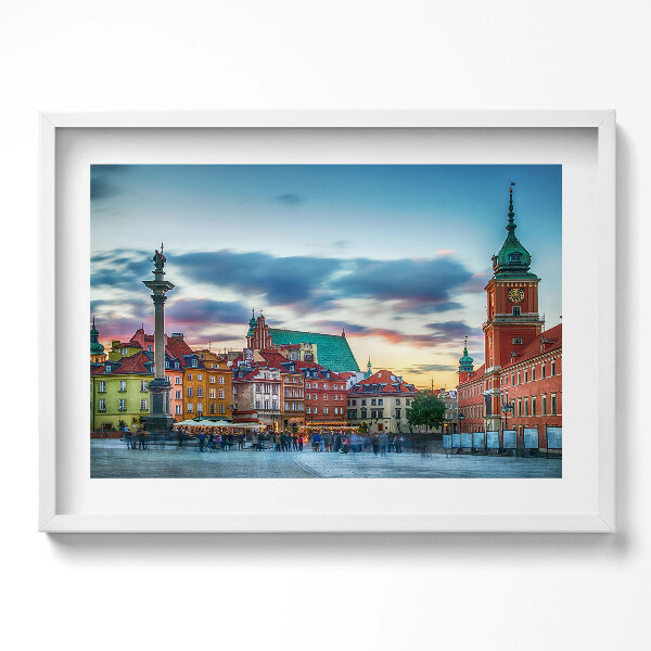 Obraz v rámu moderní Staroměstský hrad ve Varšavě