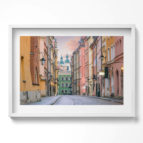 Obraz v rámu moderní Staré město ve Varšavě