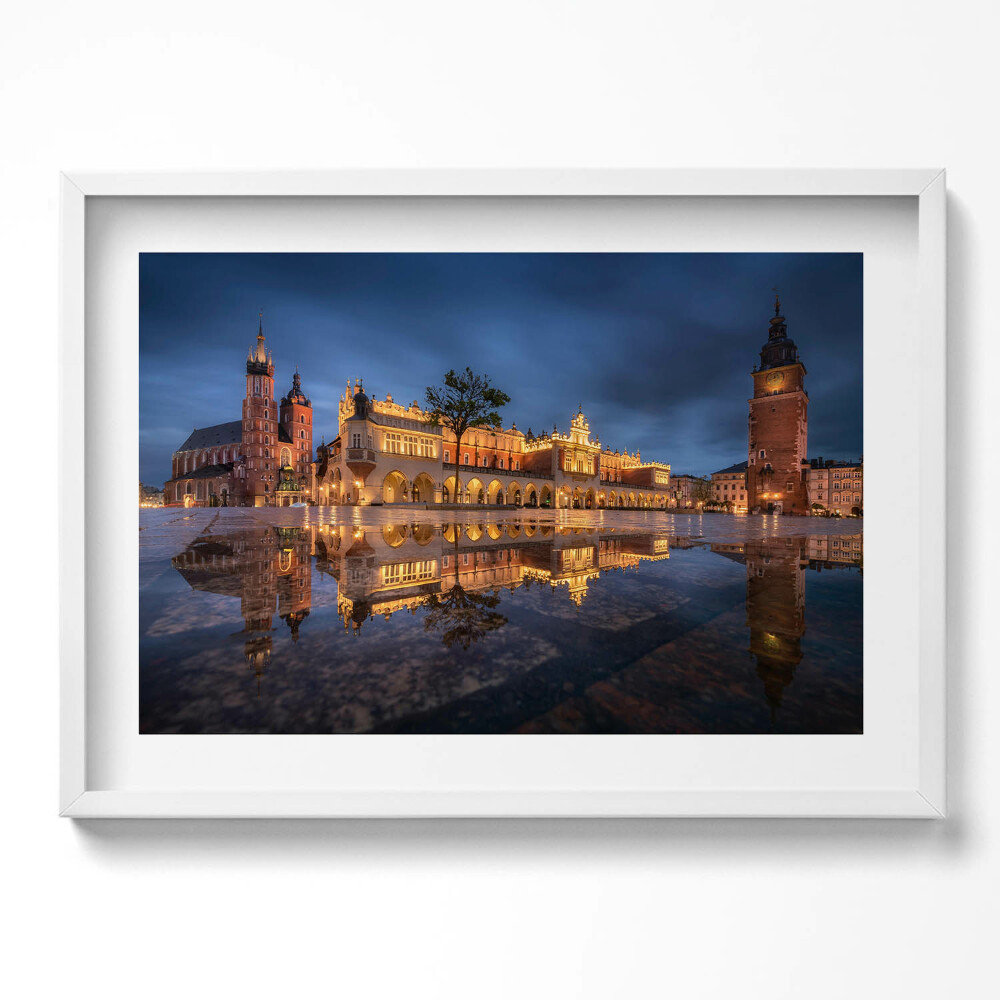 Obraz v rámu moderní Krakov, Rynek Sukiennice