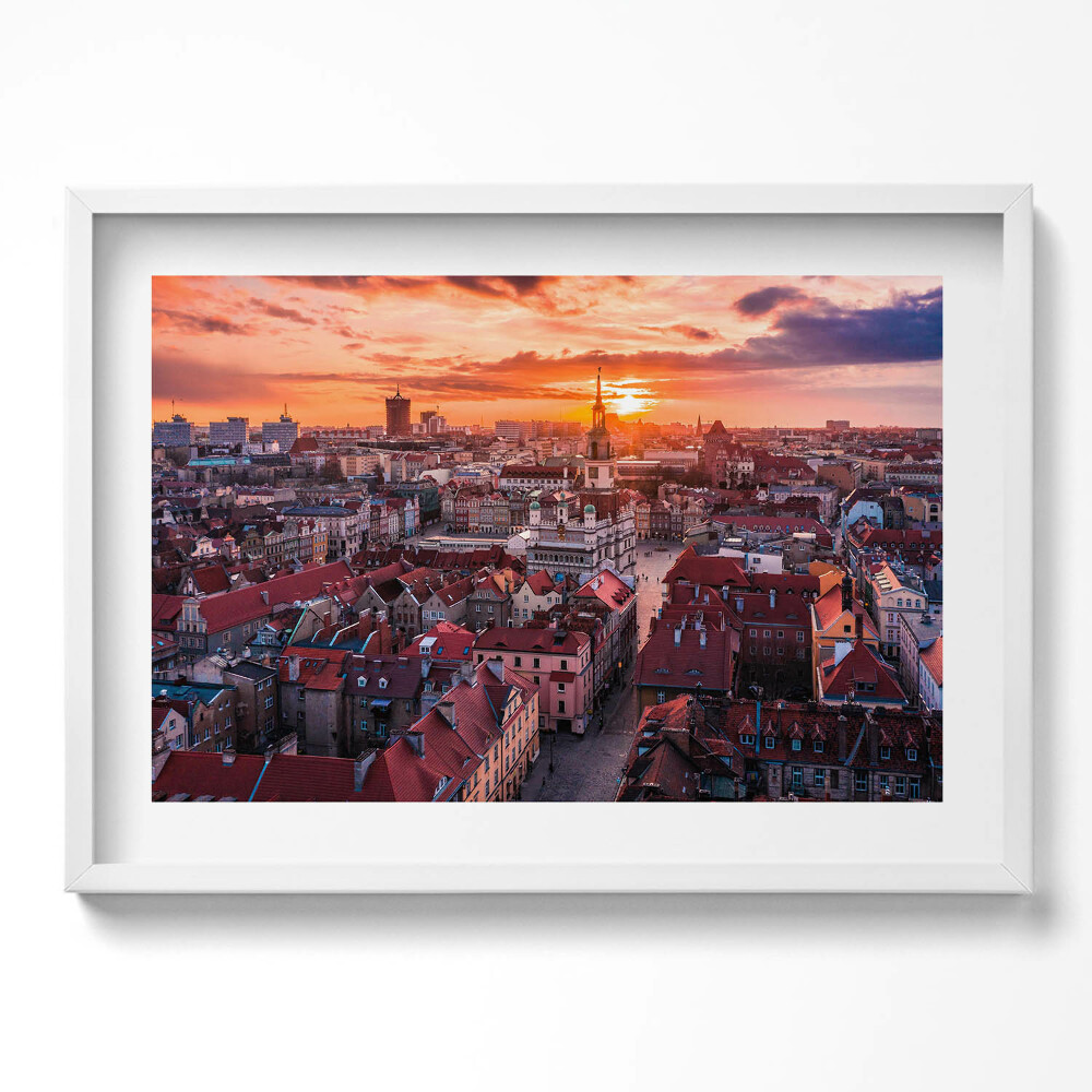 Obraz v rámu moderní Poznaň - panorama