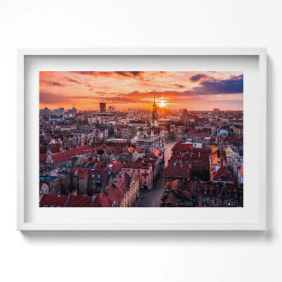 Obraz v rámu moderní Poznaň - panorama