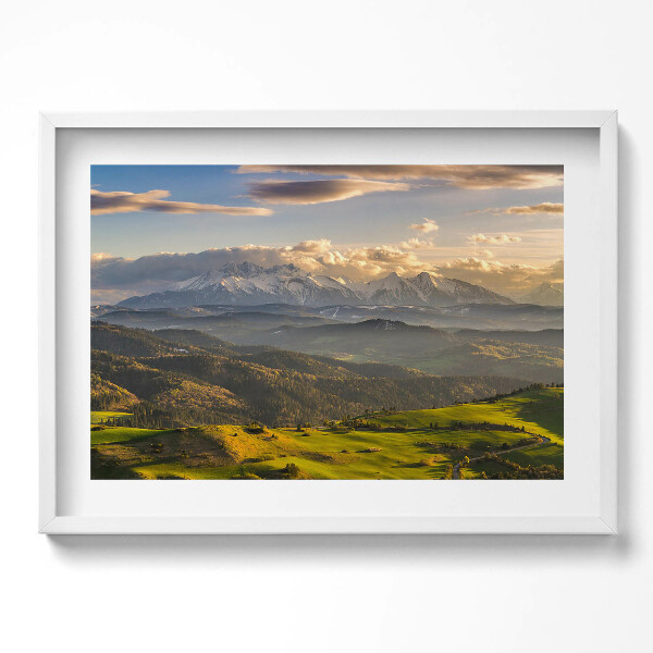 Obraz v rámu moderní Pieniny Wysoki Wierch