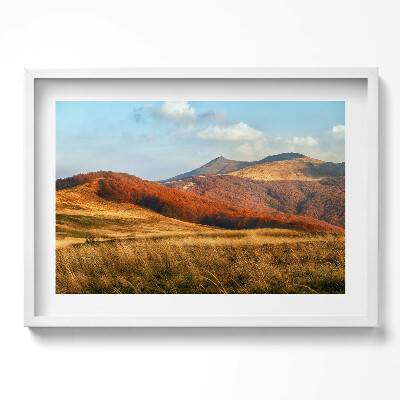 Obraz v rámu moderní Horská krajina na podzim