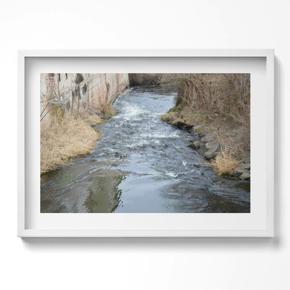 Obraz v rámu moderní Tasovice řeka Dyja Morava