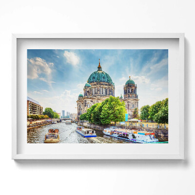 Obraz v rámu moderní Berlínská katedrála Německo