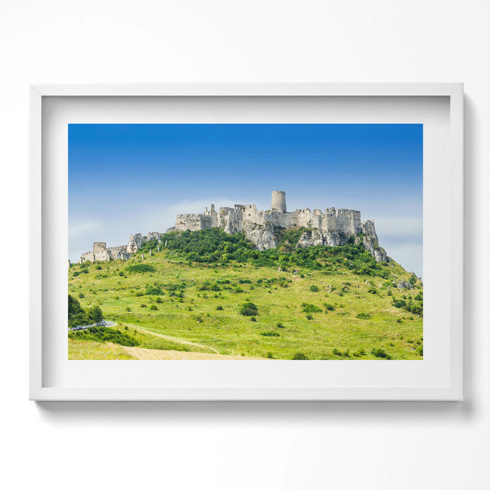 Obraz v rámu moderní Spišský hrad na Slovensku