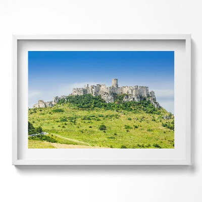 Obraz v rámu moderní Spišský hrad na Slovensku
