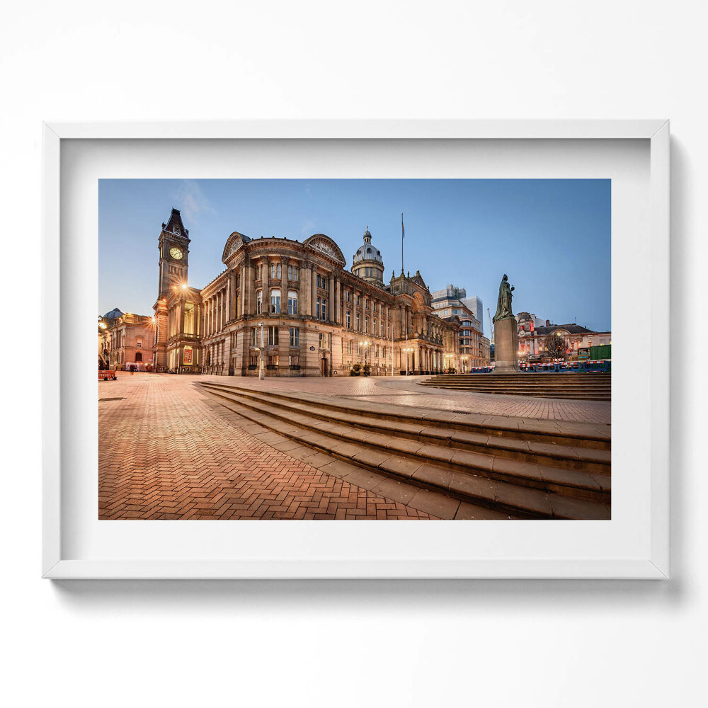 Obraz v rámu moderní Birminghamská radnice v Anglii