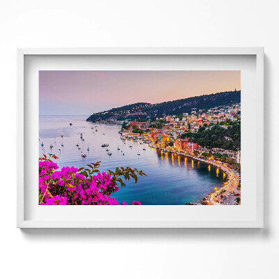 Obraz v rámu moderní Francouzská riviéra
