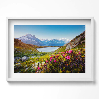 Obraz v rámu moderní Mont Blanc ledovec Chamonix