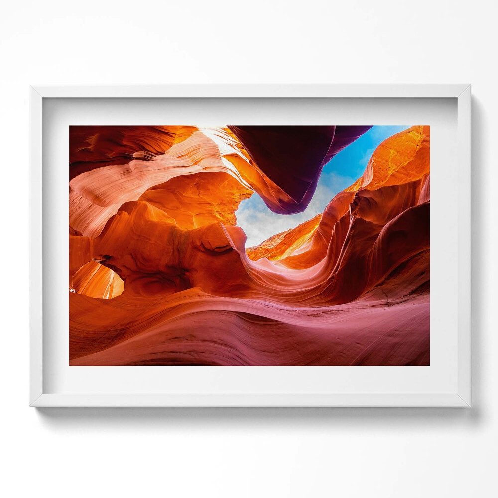 Obraz v rámu moderní Skalní krajina kaňonu