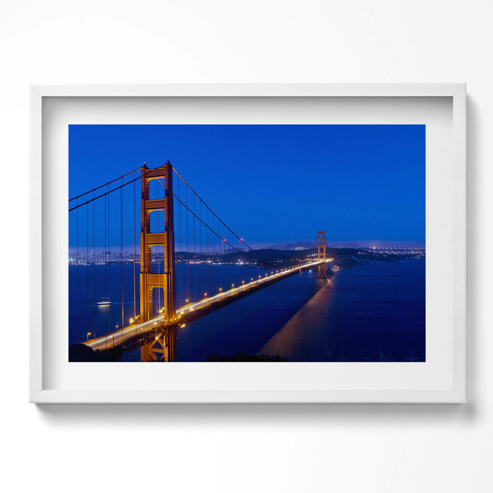 Obraz v rámu moderní Pohled na Golden Gate Bridge