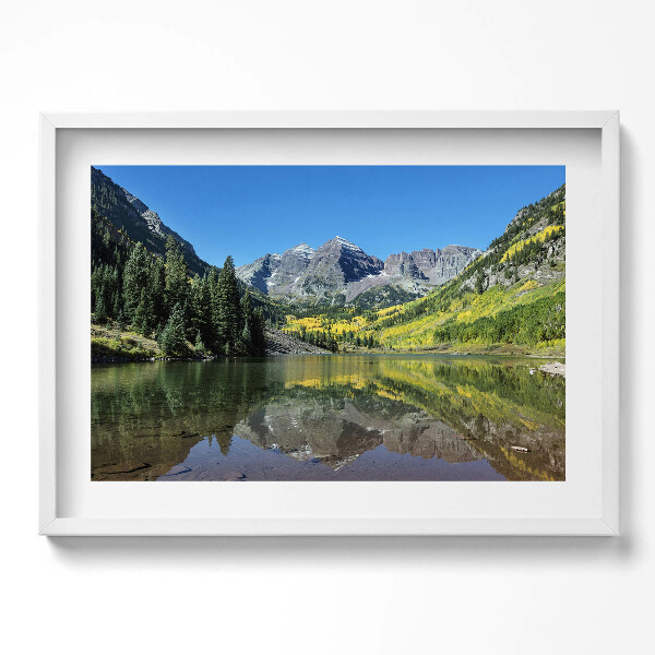 Obraz v rámu moderní Jezerní hory a lesy