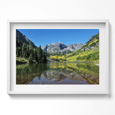 Obraz v rámu moderní Jezerní hory a lesy