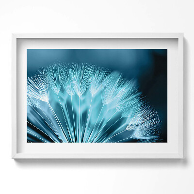 Obraz v rámu moderní Detailní záběr na pampelišku